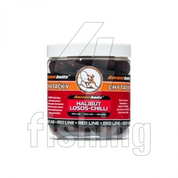 Boilies Garantbaits Chytačky - RED HALIBUT, LOSOS, CHILLI 250ml