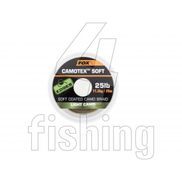 FOX Camotex Soft Coated Camo Braid 20m 15lb Light Camo