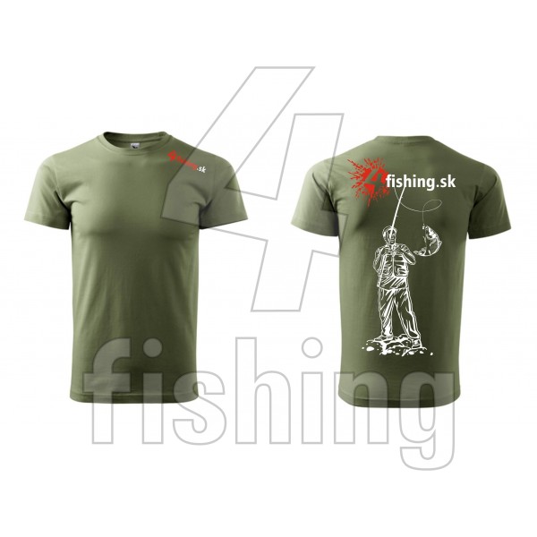 Tričko 4fishing bledakaki - XXL