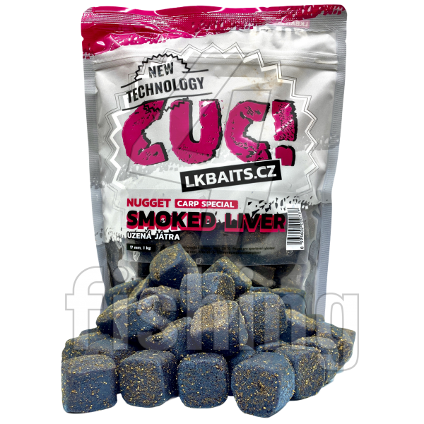 Nástraha LK Baits CUC! Nugget Carp - SMOKED LIVER 17mm 1kg