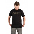 FOX Black/Camo Print T Shirt - M