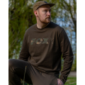 Tričko Fox Khaki/Camo LS T-Shirt (XXL)