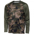 Tričko Prologic UV Camo  LS T-Shirt - CAMO/GREEN M