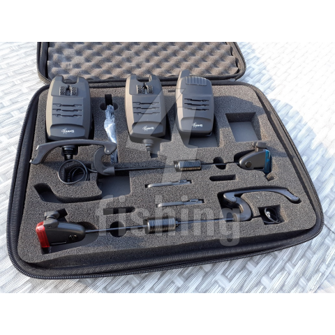 Sada 2 signalizátorov CARPON DV s príposluchom + 2 magnetické swingre v kufríku Sada 2 signalizátorov CARPON DV s príposluchom + 2 magnetické swingre v kufríku