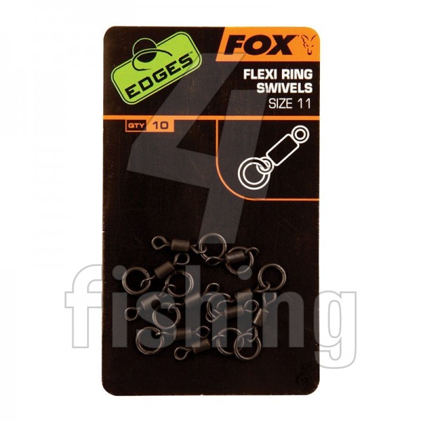 Obratlíky S Krúžkom Fox EDGES Flexi Ring Swivels Size 11 - 10ks