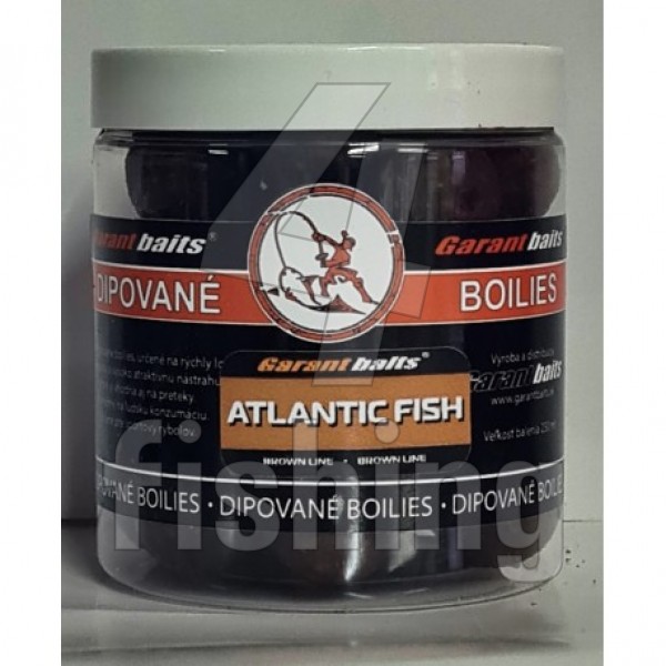 Boilies Garantbaits Dipované - ATLANTIC FISH 20mm 250ml