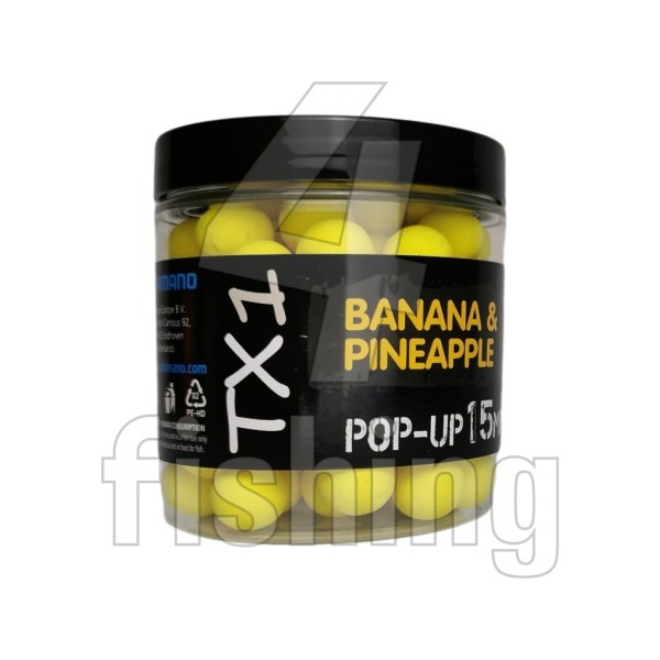 Pop-Up Shimano Bait TX1 Pop-Up - BANANA & PINEAPPLE 15mm/100g