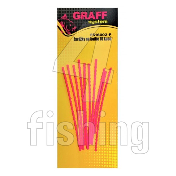 Zarážky na boilie 10 kusov pink Graffishing