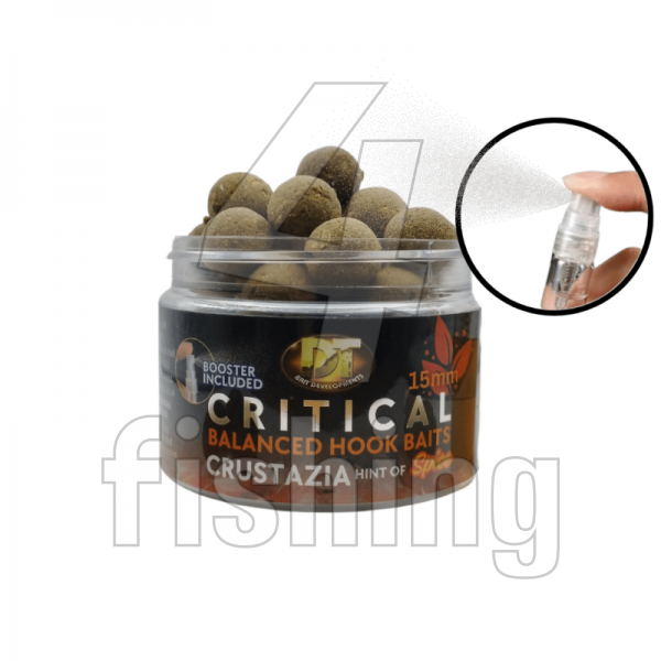 Chytačky DT Baits Critical Balanced Hook Baits - CRUSTAZIA & SPICE (15mm)