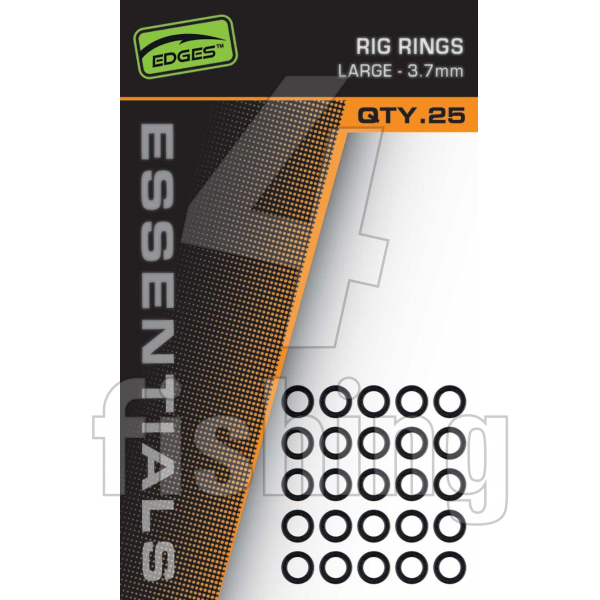 Krúžky Fox EDGES Essentials Rig Rings 25 ks - MEDIUM