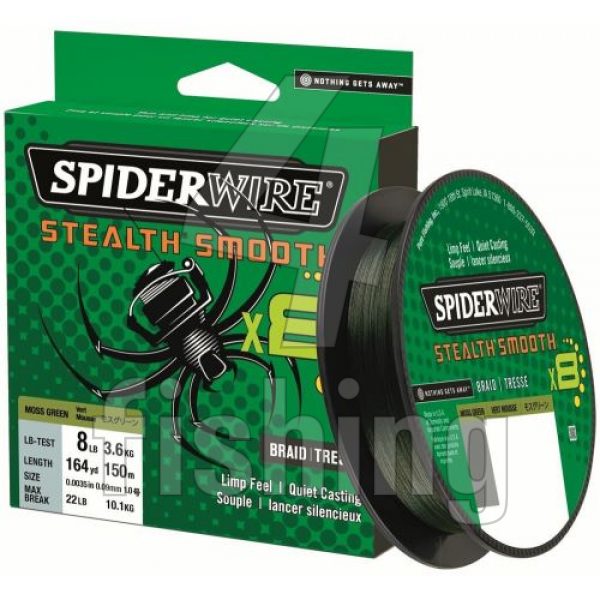 Splietaná Šnúra Spiderwire Stealth Smooth 8 Zelená 150 m - 0,15 mm 16,5 kg