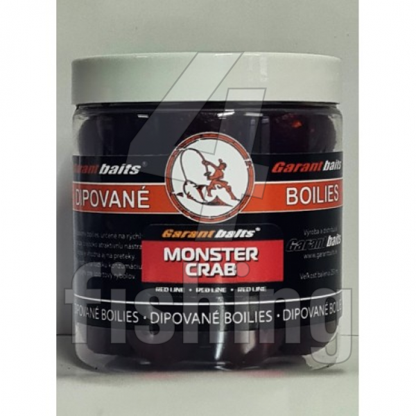 Boilies Garantbaits Dipované - MONESTER CRAB 20mm 250ml