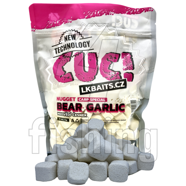 Nástraha LK Baits CUC! Nugget Carp - GARLIC BEAR 17mm 1kg