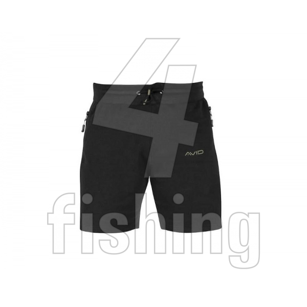 Kraťasy AVID Carp DISTORTION BLACK JOGGER Shorts - XL