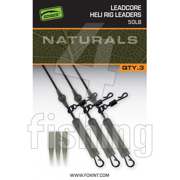 Náväzce Fox EDGES  Naturals Leadcore Heli Rig Leaders