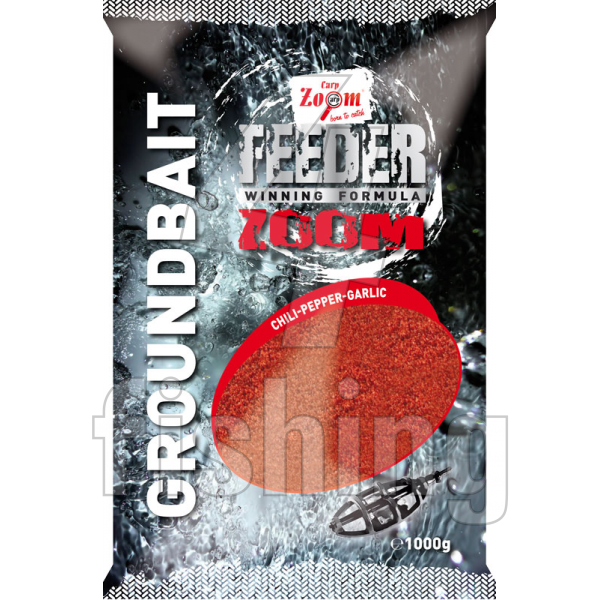 Krmivo CarpZoom Feeder Zoom Groundbait - ČILI, ČIERNE KORENIE, CESNAK 1kg