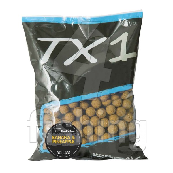 Boilies Shimano Bait TX1 Boilie - BANANA & PINEAPPLE 20mm/1kg