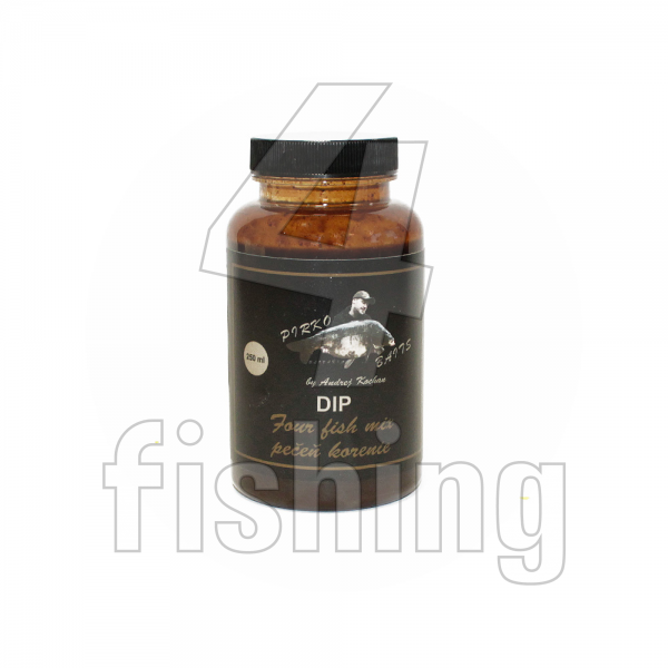 Dip Pirko Baits Four Fish - Pečeň Korenie 250ml