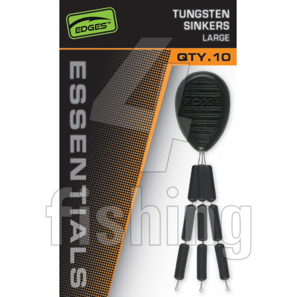 Zarážky Fox EDGES Essentials Tungsten 10ks - LARGE