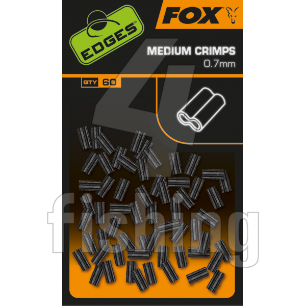 Krimpovacie Dutinky Fox EDGES Medium Crimps (0,7mm) x 60