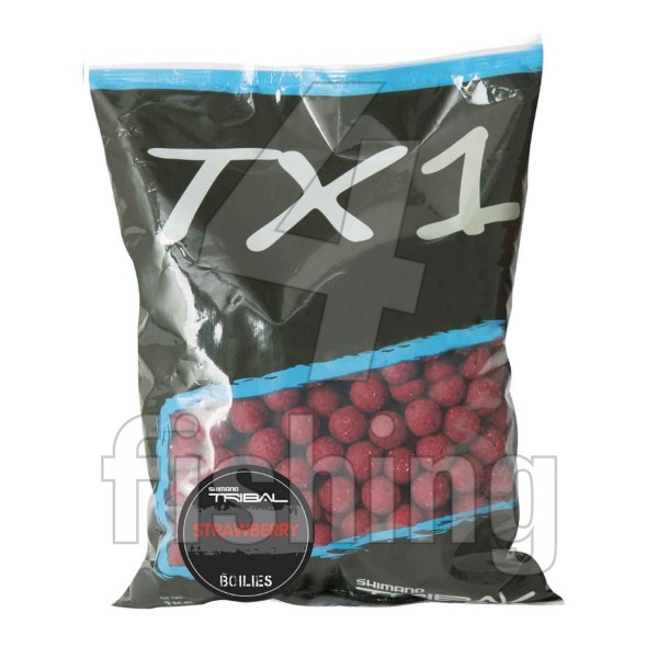 Boilies Shimano Bait TX1 Boilie - STRAWBERRY 20mm/1kg