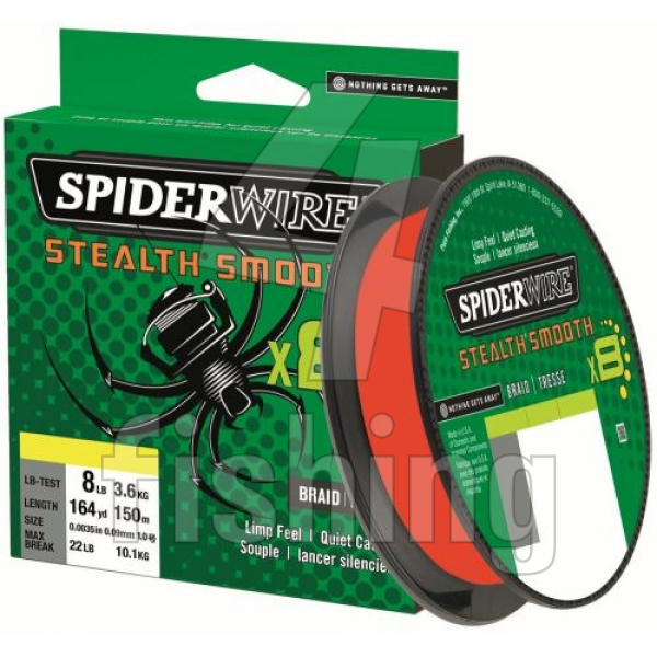 Splietaná Šnúra Spiderwire Stealth Smooth 8 Červená 150 m - 0,06 mm 5,4 kg