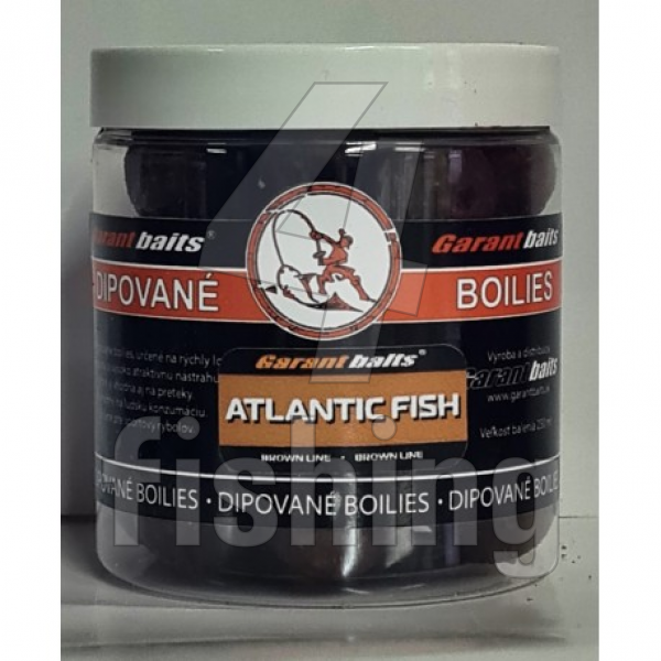 Boilies Garantbaits Dipované - ATLANTIC FISH 24mm 250ml