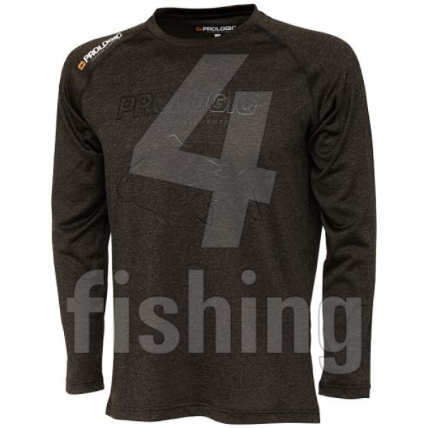 Tričko Prologic Mega Fish Long Sleeve T-Shirt - M GREEN